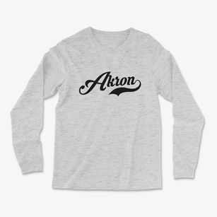 Akron New York Vintage Team Light Soft Long Sleeve T-Shirt