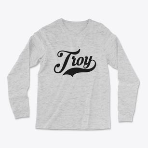 Troy Maine Vintage Team Light Soft Long Sleeve T-Shirt