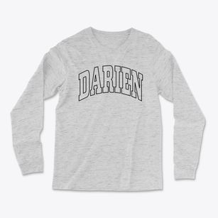 Darien Connecticut Trendy Block Light Soft Long Sleeve T-Shirt