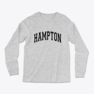 Hampton South Carolina Varsity Light Soft Long Sleeve T-Shirt