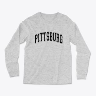 Pittsburg New Hampshire Varsity Light Soft Long Sleeve T-Shirt