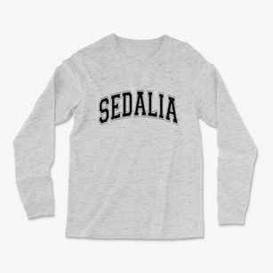 Sedalia North Carolina Varsity Light Soft Long Sleeve T-Shirt