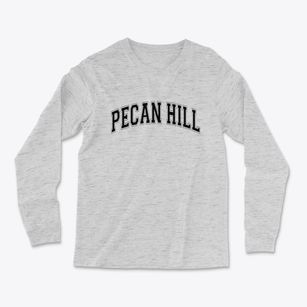 Pecan Hill Texas Varsity Light Soft Long Sleeve T-Shirt