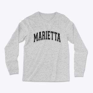 Marietta Ohio Varsity Light Soft Long Sleeve T-Shirt