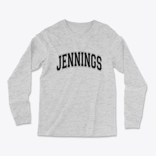 Jennings Louisiana Varsity Light Soft Long Sleeve T-Shirt