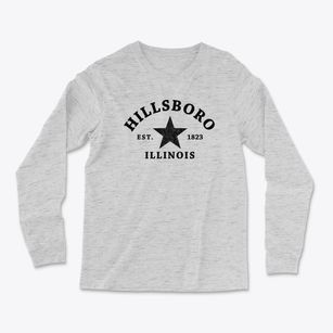 Hillsboro Illinois Star Light Soft Long Sleeve T-Shirt