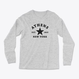 Athens New York Star Light Soft Long Sleeve T-Shirt