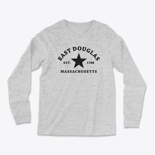 East Douglas Massachusetts Star Light Soft Long Sleeve T-Shirt
