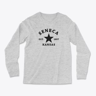 Seneca Kansas Star Light Soft Long Sleeve T-Shirt
