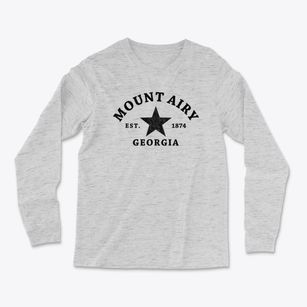 Mount Airy Georgia Star Light Soft Long Sleeve T-Shirt