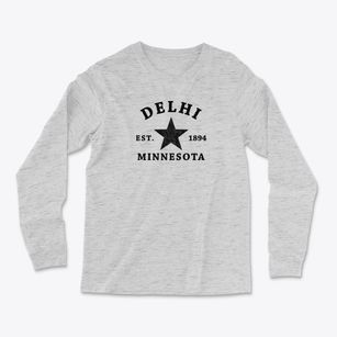 Delhi Minnesota Star Light Soft Long Sleeve T-Shirt
