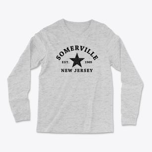 Somerville New Jersey Star Light Soft Long Sleeve T-Shirt