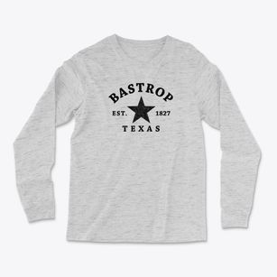 Bastrop Texas Star Light Soft Long Sleeve T-Shirt