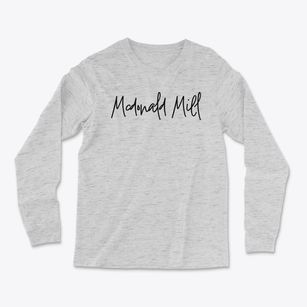 Mcdonald Mill North Carolina Freestyle Light Soft Long Sleeve T-Shirt