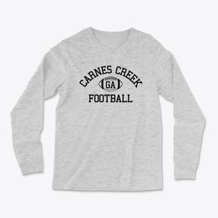 Carnes Creek Georgia Football Light Soft Long Sleeve T-Shirt