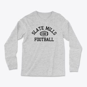 Slate Mills Ohio Football Light Soft Long Sleeve T-Shirt