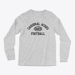 Cardinal Acres Missouri Football Light Soft Long Sleeve T-Shirt
