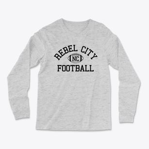 Rebel City North Carolina Football Light Soft Long Sleeve T-Shirt