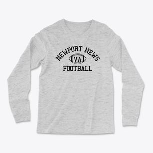 Newport News Virginia Football Light Soft Long Sleeve T-Shirt