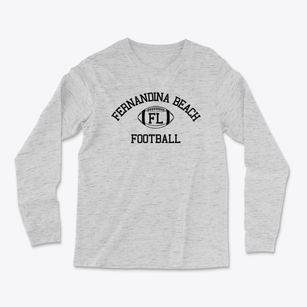 Fernandina Beach Florida Football Light Soft Long Sleeve T-Shirt