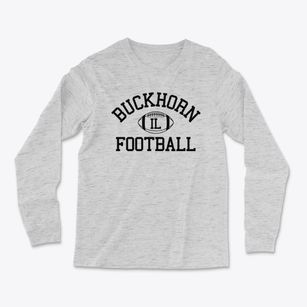 Buckhorn Illinois Football Light Soft Long Sleeve T-Shirt