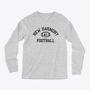 New Harmony Alabama Football Light Soft Long Sleeve T-Shirt