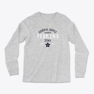 Perkins Iowa General Supply Light Soft Long Sleeve T-Shirt