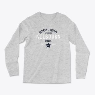 Kilbourn Iowa General Supply Light Soft Long Sleeve T-Shirt