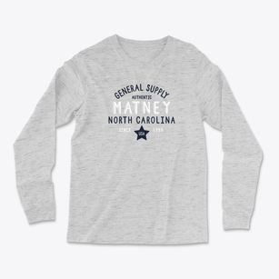 Matney North Carolina General Supply Light Soft Long Sleeve T-Shirt