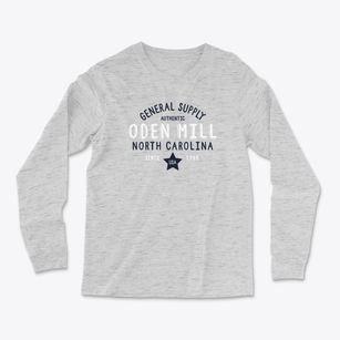 Oden Mill North Carolina General Supply Light Soft Long Sleeve T-Shirt