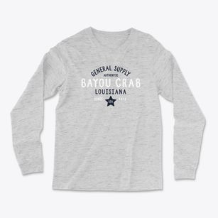 Bayou Crab Louisiana General Supply Light Soft Long Sleeve T-Shirt