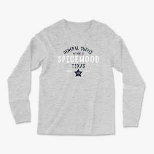 Spicewood Texas General Supply Light Soft Long Sleeve T-Shirt