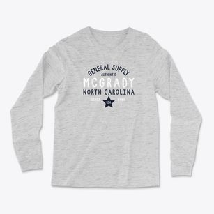 Mcgrady North Carolina General Supply Light Soft Long Sleeve T-Shirt