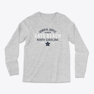 Rays Beach North Carolina General Supply Light Soft Long Sleeve T-Shirt