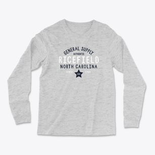 Ricefield North Carolina General Supply Light Soft Long Sleeve T-Shirt