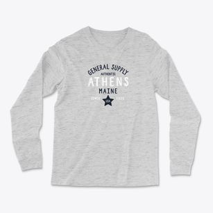 Athens Maine General Supply Light Soft Long Sleeve T-Shirt