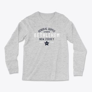 Bethlehem New Jersey General Supply Light Soft Long Sleeve T-Shirt