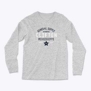 Clifton Mississippi General Supply Light Soft Long Sleeve T-Shirt
