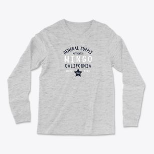 Wingo California General Supply Light Soft Long Sleeve T-Shirt