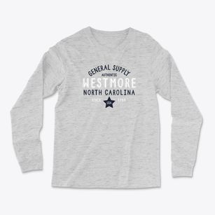 Westmore North Carolina General Supply Light Soft Long Sleeve T-Shirt