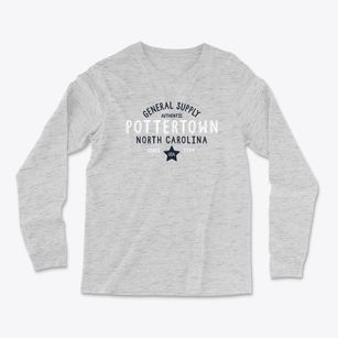 Pottertown North Carolina General Supply Light Soft Long Sleeve T-Shirt