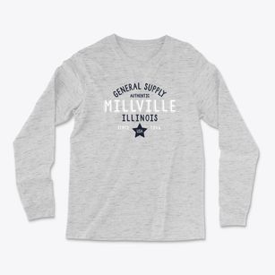 Millville Illinois General Supply Light Soft Long Sleeve T-Shirt