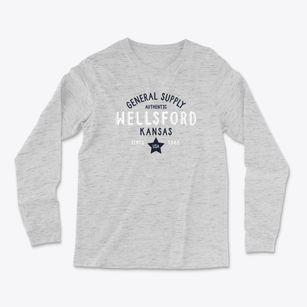 Wellsford Kansas General Supply Light Soft Long Sleeve T-Shirt