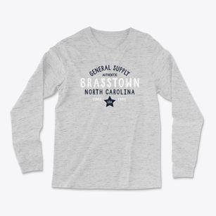 Brasstown North Carolina General Supply Light Soft Long Sleeve T-Shirt