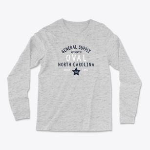 Oval North Carolina General Supply Light Soft Long Sleeve T-Shirt