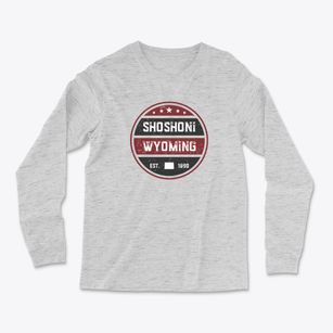 Shoshoni Wyoming Americana Light Soft Long Sleeve T-Shirt