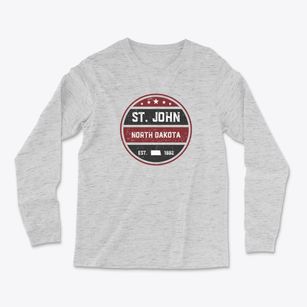 St. John North Dakota Americana Light Soft Long Sleeve T-Shirt
