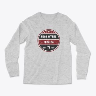 Fort Myers Florida Americana Light Soft Long Sleeve T-Shirt