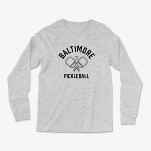 Baltimore Ohio Pickleball Light Soft Long Sleeve T-Shirt