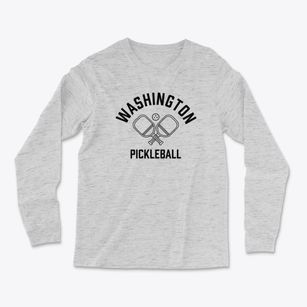 Washington Nebraska Pickleball Light Soft Long Sleeve T-Shirt